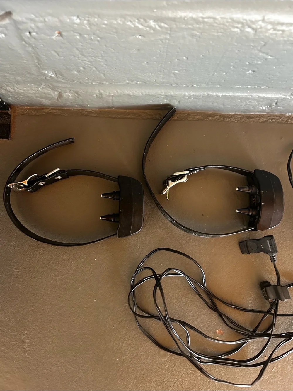 Two sets Black Dog Training Collar with Dual Contact Probes